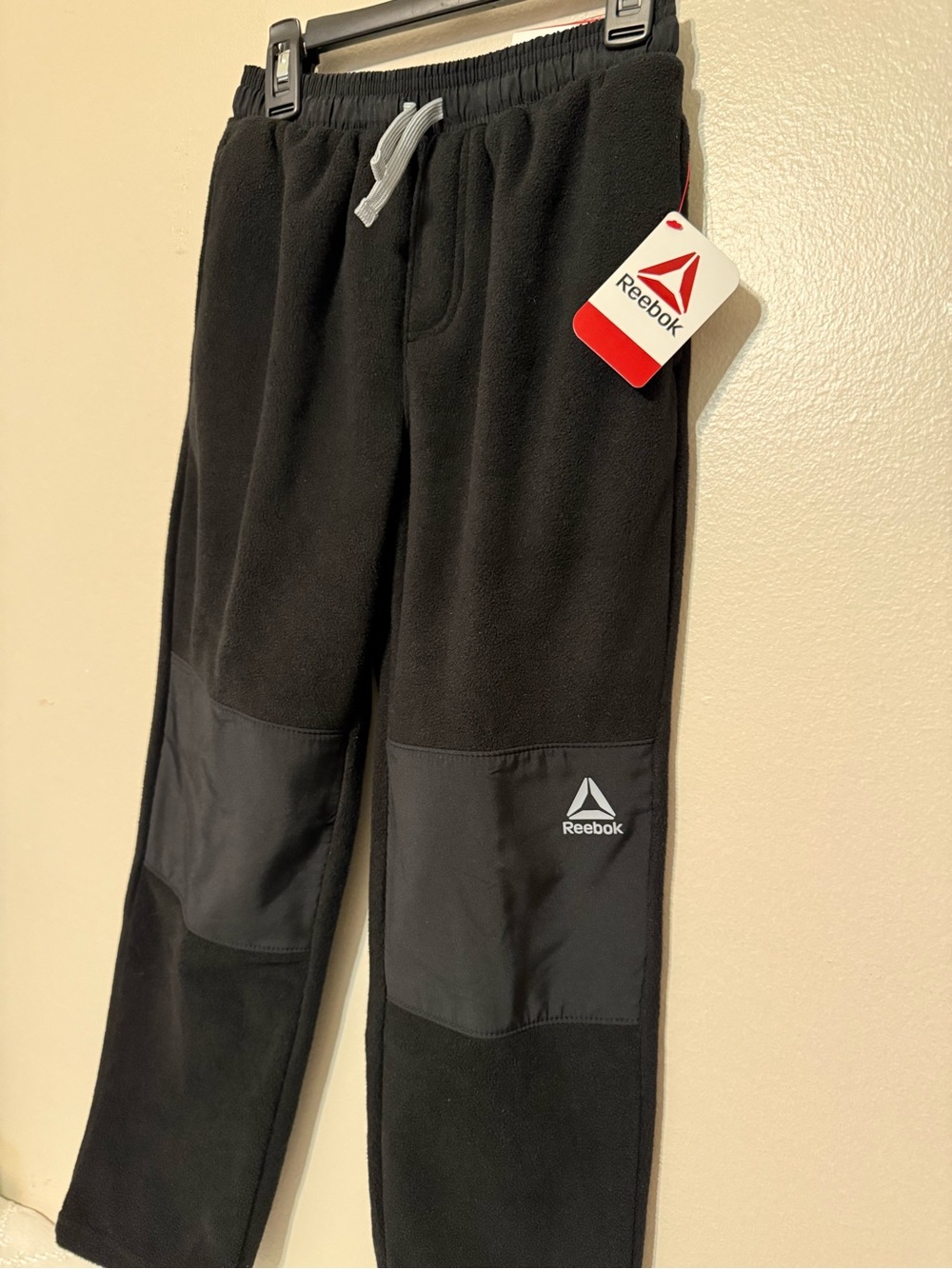 Reebok Kids Black Fleece Jogger Pants